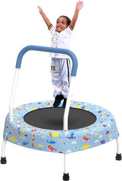 Ceballos 28Inch Toddler Trampoline For Kids 1 Year Plus With Handle