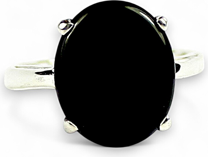 Etsy Black Onyx 925 Sterling Silver Ladies Ring Sr055