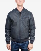 Thumbnail for your product : Boston Harbour Vintage Men's Faded Leather Bomber Jacket