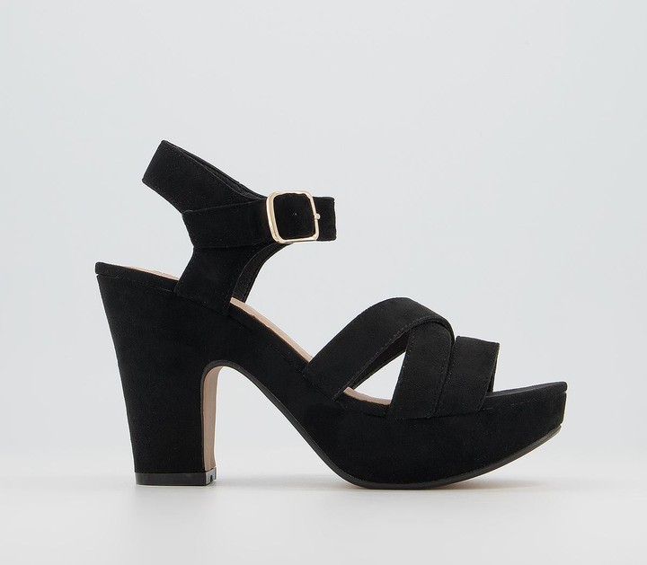 block heel sandals with platform