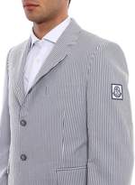 Thumbnail for your product : Moncler Gamme Bleu Striped Seersucker Iconic Blazer