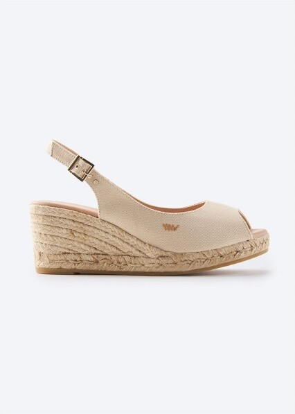 VISCATA GavinaCanvasEspadrilleSandalWedges-Beige/8