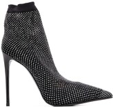 Thumbnail for your product : Le Silla Studded 115mm Heel Sock Boots