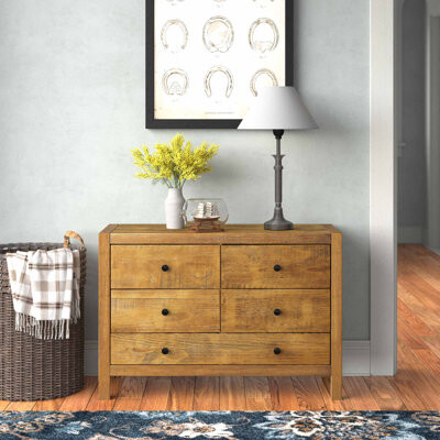 Andover Mills Audie 5 Drawer Double Dresser