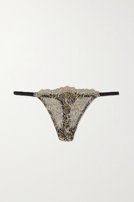 Coco de Mer + Killing Eve Berlin Embroidered Tulle And Satin Briefs