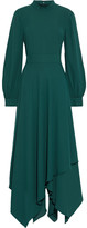 Thumbnail for your product : Mikael Aghal Asymmetric Crepe Midi Dress