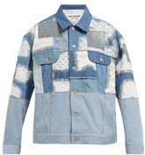Thumbnail for your product : Junya Watanabe Patchwork Denim And Lace Jacket - Blue Multi