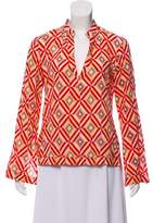 Thumbnail for your product : Tory Burch Long Sleeve Printed Top