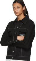 Thumbnail for your product : Fendi Black Denim Patch Jacket