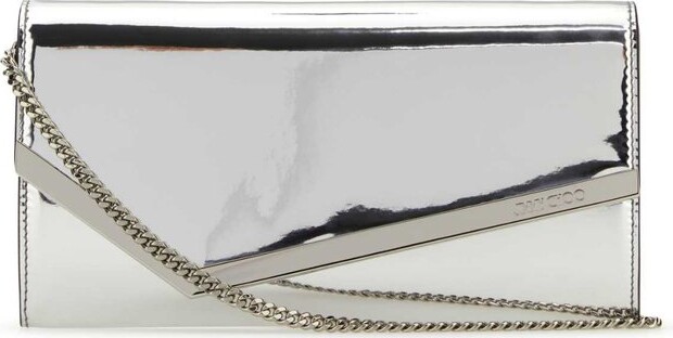 Jimmy Choo Emmie Mirrored Pouch Bag