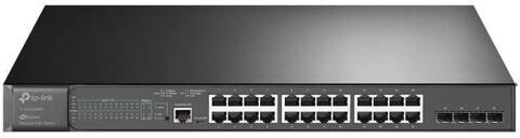 TP-Link JetStream 28-Port Gigabit L2 Managed Switch with 24-Port PoE+ - 24 Ports - Manageable - 2 Layer Supported - Modular - 4 SFP Slots - 463.80...