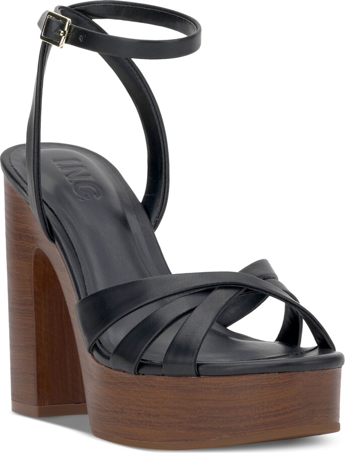 Womens Sandals Macy's Black Platform Sandals INC
