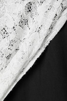 Thumbnail for your product : ÀCHEVAL PAMPA Net Sustain Ocampo Belted Lace-trimmed Cotton-blend Dress - Black