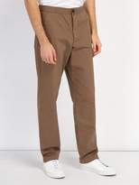 Thumbnail for your product : Oliver Spencer Eden Cotton Herringbone Trousers - Mens - Brown