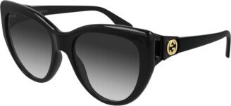 Gucci Injection Plastic Cat-Eye Sunglasses