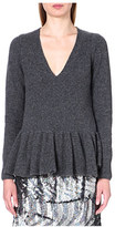 Thumbnail for your product : Dries Van Noten Mathill frilled-hem cashmere jumper