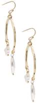 Thumbnail for your product : Saachi Uneven 5mm & 10mm Genuine Freshwater Pearl Drop Earrings