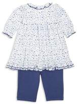 Thumbnail for your product : Kissy Kissy Baby's Two-Piece Petit Fleur Pima Cotton Dress & Leggings Set