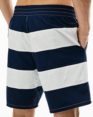 Lacoste Bold Stripe Long-Length Board Shorts