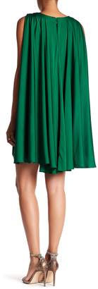 Trina Turk Prestige Embellished Cape Sleeve Dress