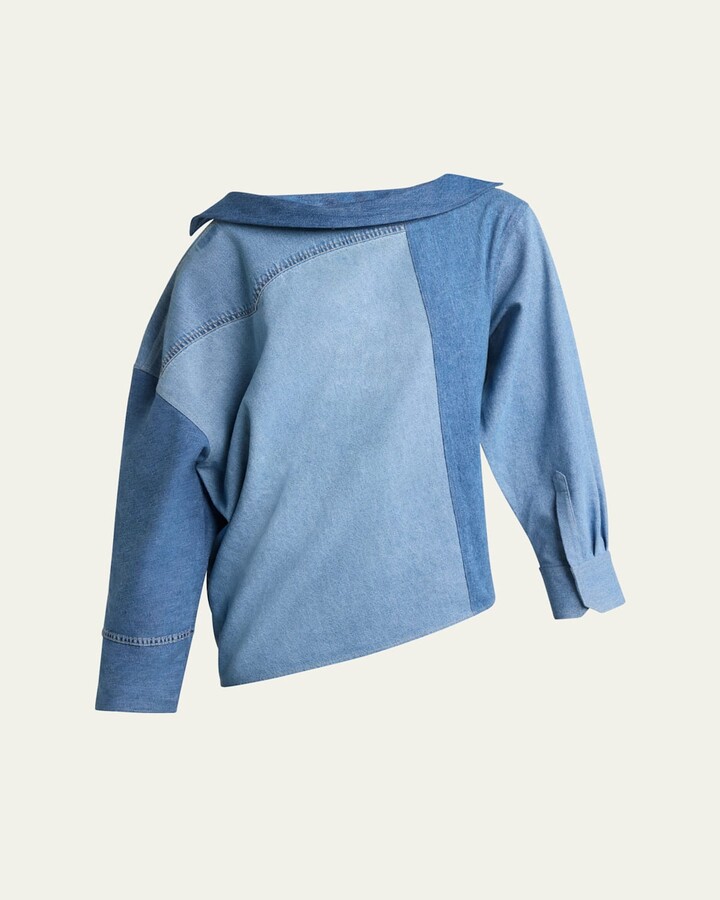 A.W.A.K.E. Mode Denim Back-To-Front Shirt
