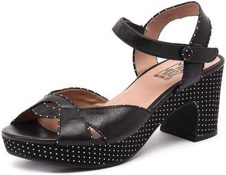 Miz Mooz Candy-mm Black Sandals Womens Shoes Casual Heeled Sandals