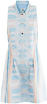 Thumbnail for your product : Jonathan Simkhai Mirrored denim print dress