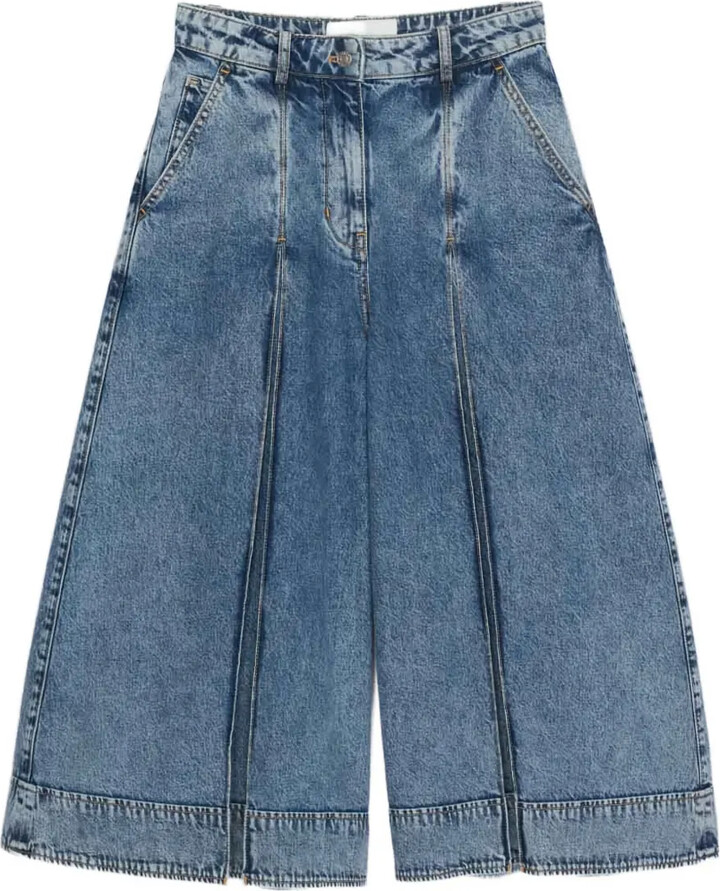 3.1 Phillip Lim Pleated Cotton Midi Skirt