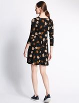 Thumbnail for your product : Marks and Spencer Chrysanthemum Print Long Sleeve Swing Dress