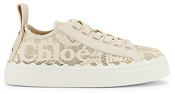 cream chloe trainers