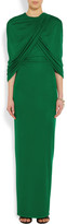 Thumbnail for your product : Givenchy Cape-effect gown in emerald jersey