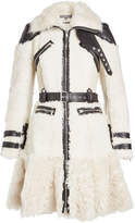 Thumbnail for your product : Alexander McQueen Shearling Coat with Leather