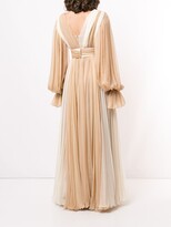Thumbnail for your product : Dolce & Gabbana Panelled Poet-Sleeve Silk Gown