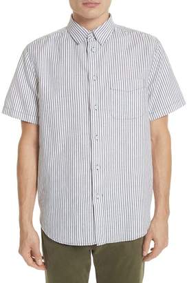 Rag & Bone Stripe Short Sleeve Sport Shirt