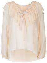 See By Chloé Sheer Ruffle Blouse 