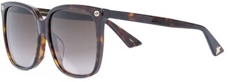 Gucci Eyewear Oversize Gradient Square Sunglasses