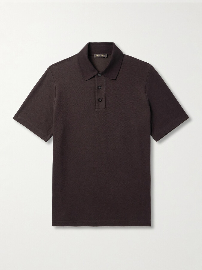 Loro Piana Stretch-Cotton Piqué Polo Shirt