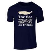 Thumbnail for your product : Pop Threads The Sea was Angry That Day My Friends Funny M Short Sleeve T-Shirt