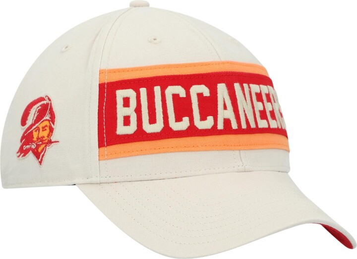 Men's Fanatics Branded Orange Tampa Bay Buccaneers Vintage Heritage Cuffed Knit Hat with Pom