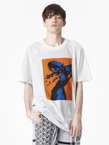 Thumbnail for your product : Alexander McQueen Skinhead Print Extra Long Crew Neck T-shirt