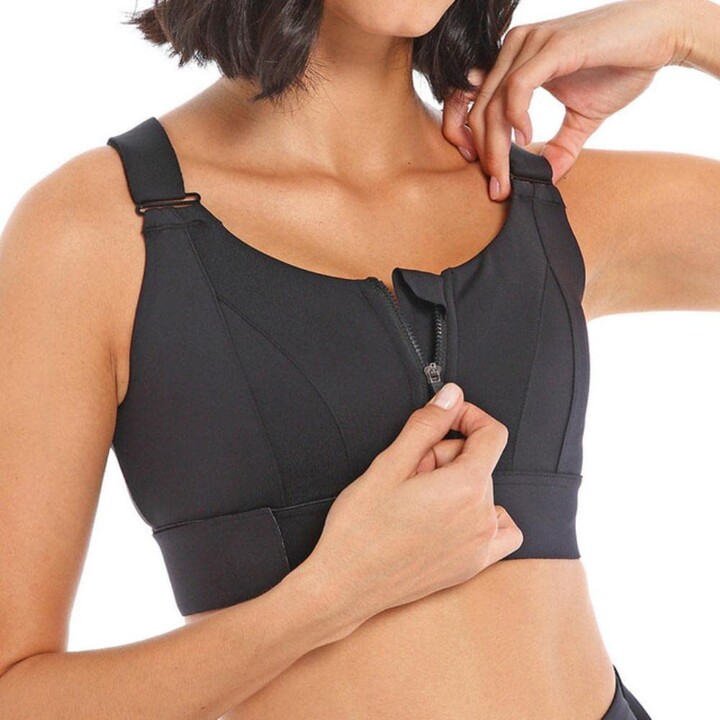 INIBUD Sports Bra for Women Push Up Strappy Workout Top Padded