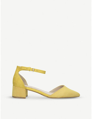 yellow block heels uk