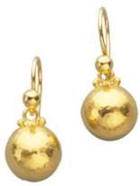 Thumbnail for your product : Gurhan Amulet 24K Yellow Gold Dome Drop Earrings