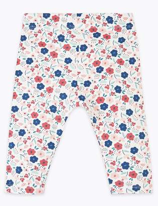 Marks and Spencer 3 Pack Cotton Rich Floral Leggings