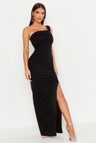 Thumbnail for your product : boohoo One Shoulder Thigh Split Maxi Dress
