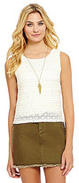 Thumbnail for your product : Chelsea & Violet Flower Lace Tank