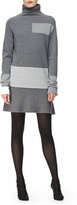 Thumbnail for your product : McQ Wool Patchwork Dress, Gray Melange
