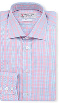 Thumbnail for your product : Turnbull & Asser Prince of Wales checked slim-fit single-cuff shirt - for Men