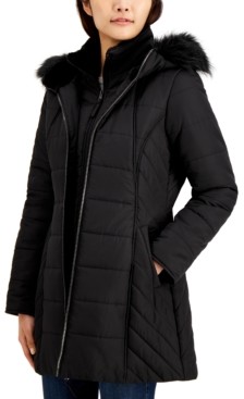 junior fur hood coat