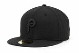 Thumbnail for your product : New Era Philadelphia Phillies Black on Black Fashion 59FIFTY Cap